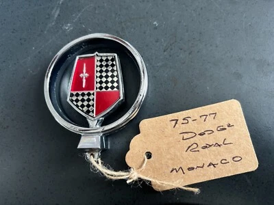 1975 1976 1977 1978 Mopar Dodge Royal Monaco Hood Ornamento * Bonito * Foto 1 de 4