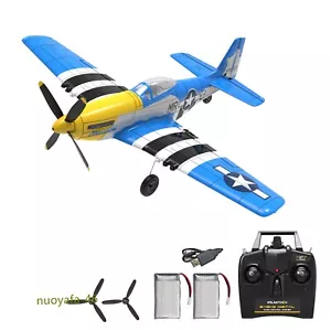 Volantex P51 2.4G 4CH Fighter RC Plane Wingspan 400mm 6Axis Glider Aerobatic Toy - Picture 1 of 15