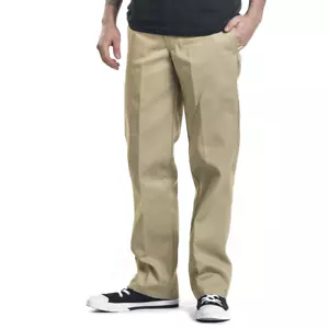 Dickies Slim Straight Work Chino Hose 34W x 34L Khaki - Neu - Bild 1 von 8