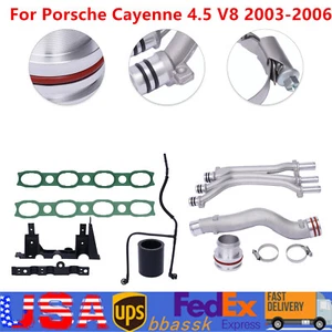 Coolant Water Pipe Cooling Upgrade Kit For Porsche Cayenne 4.5 V8 2003-2006 USA - Picture 1 of 17