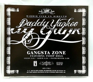 (CD) Daddy Yankee – Gangsta Zone, Promo, INTR-11756-2, Single, NM/NM, 3Tracks. - Picture 1 of 2