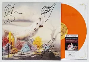 RIVAL SONS BAND FIRMATO HOLLOW BONES ALBUM DISCO DISCO ALBUM CON CERTIFICATO JSA - Foto 1 di 2