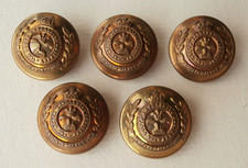 Set of 5 South Lancashire Regiment Prince of Wales's Volunteers Buttons