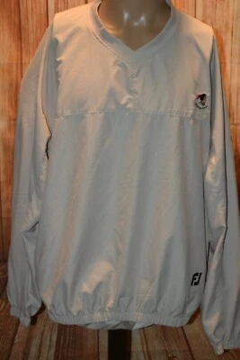 Footjoy Men Beige Polyester Pullover Golf Metacomet Fleeve Size XL - Image 1 of 4