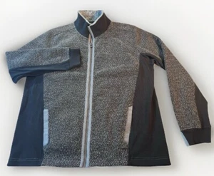 Herren Jacke Größe Large Carbon 2 Cobalt Nuvola Fleece Full Zip Cardigan - Bild 1 von 9
