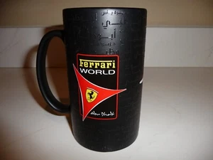 FERRARI WORLD ABU DHABI Black Souvenir Tall Coffee Mug 5.5" - Free Shipping - Picture 1 of 4