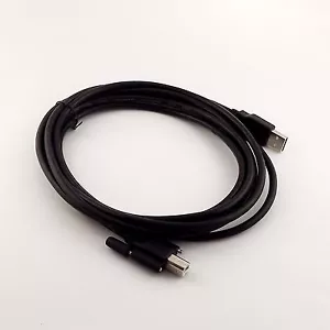 1x USB 2.0 A Male to B Male Printer Adapter Cable with Screw Panel Mount Hole 3M - Picture 1 of 5