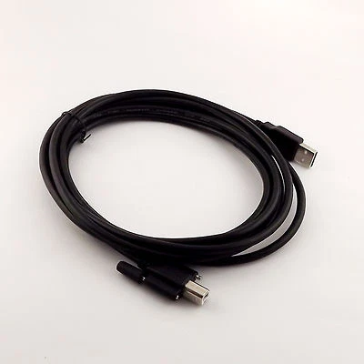 10x 10FT USB2.0 A Male to B Male Data Cable with Screw Printer Panel Mount Cable - Image 1 of 4