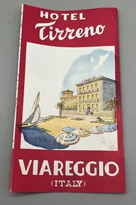 Brochure cartacea vintage Hotel Tirreno Viareggio Italia opuscolo - Foto 1 di 5