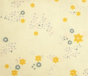 Fabric Offcut DIY - Flower Beige And Yellow 50 X 140 CM - Picture 1 of 1