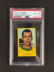 1970 Panini Campioni dello Sport - Carlos Alberto #73 - PSA 8 - Picture 1 of 2
