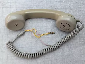Vintage NEC STC Telephone Handset Hand Set NOS New Old Stock Grey Brown - Picture 1 of 15