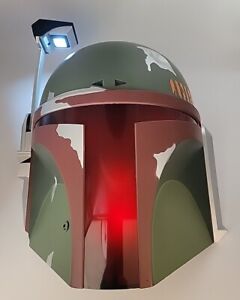 3D FX Star Wars Boba Fett Helmet Wall Deco LED Night Light Used Lights