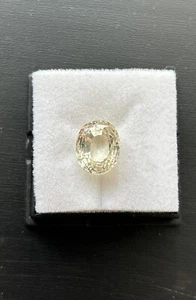 Natural Yellow Sapphire Ceylon 11x9x7mm 10.20ct Loose Gemstone AGI Certified - Picture 1 of 4