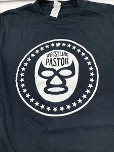 Wrestling Pastor Gildan Vintage T Shirt Size XXL Men WWE TNA Lucha Libre - Picture 1 of 4