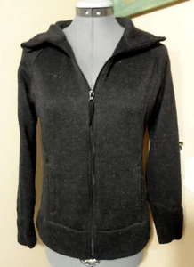 DANSKIN NOW Performance Jacket S Black Fleece lined Full zip up Sweatshirt sport - Picture 1 of 6