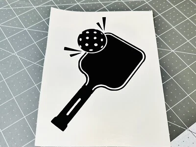 Pickleball Vinyl Decal Many Sizes & Colors Buy 2 Get 1 FREE + FREE Ship #2 - Image 1 of 4