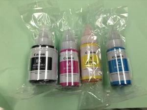 Canon Genuine GI-290  Black, Cyan, Yellow, Magenta Ink Bottles - Bild 1 von 5