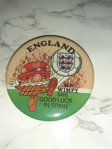Insignia vintage Mr Wimpy España 82 Copa del Mundo - Imagen 1 de 2