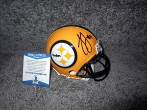JUJU SMITH-SCHUSTER Pittsburgh Steelers SIGNED CUSTOM 1/1 Mini HELMET w/BAS COA - Picture 1 of 2