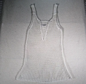 O'Neill Damen S weiß Netz ärmellos Schwimmen Cover Up TUNIKA Top Kleid - Bild 1 von 10