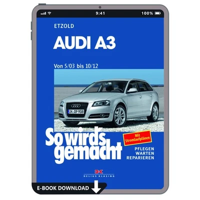 Audi A3 Sportback Typ 8P/8PA 2003-2012 So wirds gemacht Werkstatthandbuch eBook - Bild 1 von 4