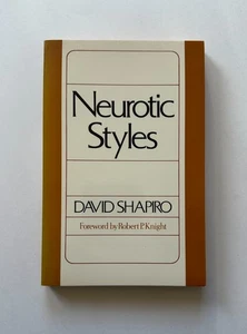 DAVID SHAPIRO Neurotic Styles | 1994 Basic Books Trade Paperback - Foto 1 di 9