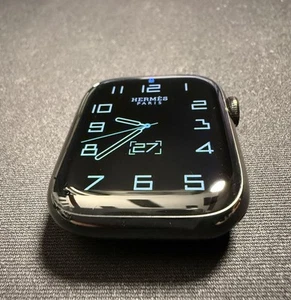 Apple Watch Series 9 Hermes Edition 45mm Black Stainless Steel (GPS LTE) - Picture 1 of 14