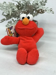 Sesame Street Elmo Bean Bag Plush Tyco Preschool 8 inch Red - Picture 1 of 3