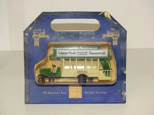 VEB Plstikspielwaren Berlín RDA ABOAG antiguo autobús berlinés Daimler 1911 en embalaje original años 70 - Imagen 1 de 4