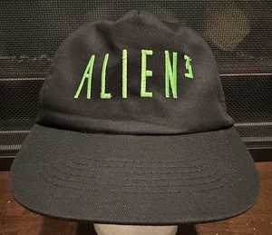 Gorra promocional vintage Alien 3 película promoción espalda a presión negra Fox 1992 - Imagen 1 de 12