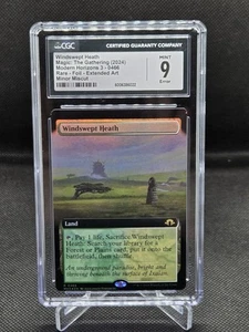 MTG Modern Horizons 3 ERROR Foil Windswept Heath 0466 CGC Mint 9 *Miscut* - Picture 1 of 2