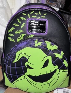 Disneyland Oogie Boogie Bash 2024 Glow Dark Loungefly Mini Backpack NEW WITH TAG - Picture 1 of 4
