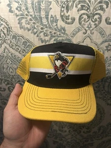 WILKES-BARRE/SCRANTON PENGUINS BASEBALL CAP Adjustable Snap Back Yellow Hockey - Picture 1 of 6