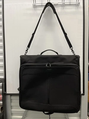 Hartmann Bifold Black Ballistic Nylon Garment Bag 23” x 21” x 5” - Image 1 of 4
