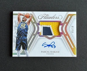 2024-25 Flawless Pascal Siakam Game Used Patch Auto Gold /10 Pacers #SPM-PSP - Picture 1 of 2