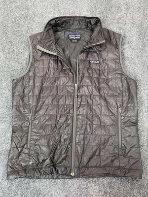Chaleco Patagonia Nano Puff Para Hombres Grande Negro Puffer Aislado Primaloft Embalable Foto 1 de 4