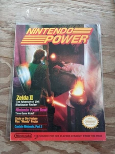 NINTENDO POWER 1989 Vol Issue #4 - Zelda 2: Adventure of Link W/ Poster Complete - Picture 1 of 20