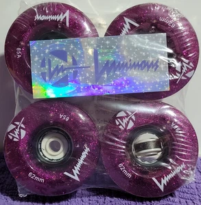 Luminous Skateboard LED Quad Rollen 62MM Purple Haze (versiegelt) - Bild 1 von 2
