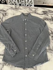 J.Crew Slim Untucked Men's Size M Check Stretch Cotton Secret Wash Shirt - Picture 1 of 3