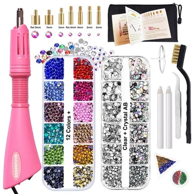 esseelove Hotfix Applicator, DIY Hot Fix Rhinestone Setter, Hot Fixed Wand Ki... - Image 1 of 4