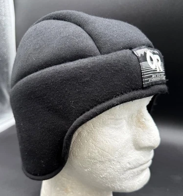 Gorro negro forrado de vellón vintage para investigación al aire libre talla XL hecho en EE. UU. sombrero Foto 1 de 4