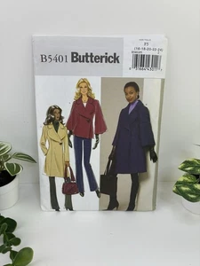 Lined Coats Size 16-24 Pattern 5401 A-Line Princess Seams Pockets Uncut  - Picture 1 of 2