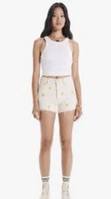 Pantalones Cortos Madre Tomcat Kick Fray 28 Shoot For Stars Denim Botón Mosca Foto 1 de 4