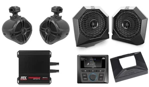 Tower Speakers+Amp+Bluetooth Receiver for 2014-2018 Polaris RZR XP1000/900 - Picture 1 of 12
