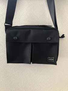 Yoshida Porter Docomo Shoulder Bag Nylon Black Men's From Japan - Picture 1 of 6