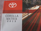 Toyota manuel utilisateur - MATRIX - 2013 - FRANÇAIS - État acceptable (usagé) 