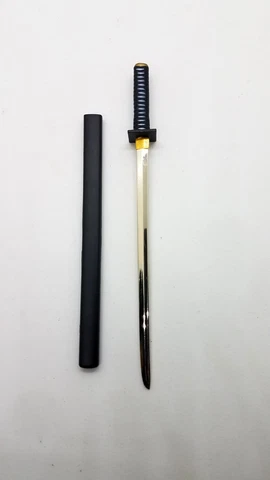1/6  Scale Ninja Katana Full Metal Sword for 12 Inch Action Figures Cover