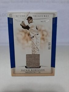 2019 National Treasures Jackie Robinson /99 Game Used Jersey Patch Card  #206