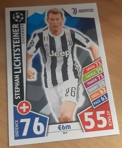 STEPHAN LICHTSTEINER #364 Juventus - Champions League Match Attax 2017/18 Card - Picture 1 of 1